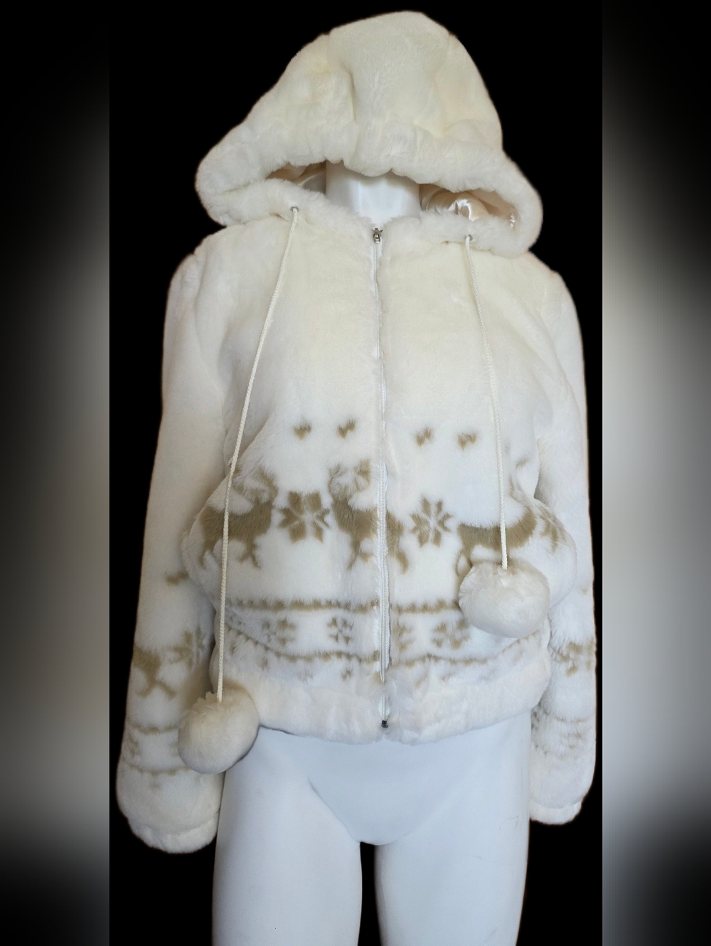 Goelia Size Small Cropped Fluffy Winter Sweater